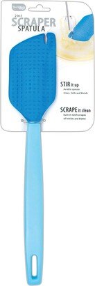 2-in-1 Beater Scraper Spatula, Blue