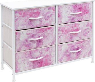 Drawer Fabric Dresser for Bedroom and More Pink