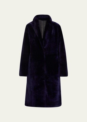 Ironed Lamb Shearling Coat