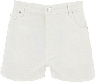 Paisley Denim Shorts-AB