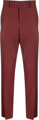 Off-Centre Fastening Chino Trousers-AA