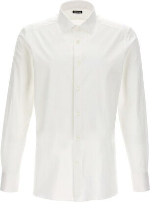 Buttoned Long-Sleeved Shirt-AL