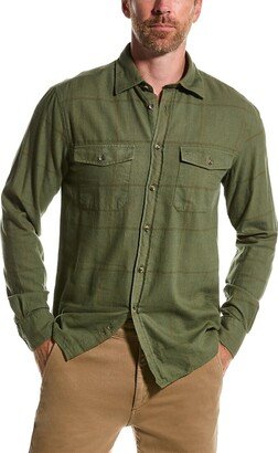 Over-Dye Check Wool-Blend Shirt