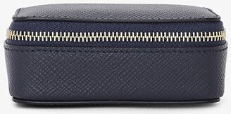 Womens Navy Panama Leather Trinket Case