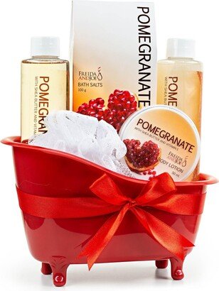 Freida and Joe Fragrance Bath & Body Spa Set in a Tub Basket