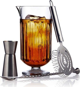 Classic Cocktail Flashback 4-Piece Bar Mixing Set