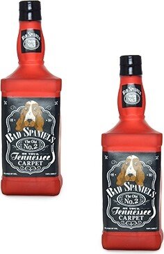 Silly Squeaker Liquor Bottle Bad Spaniels, 2-Pack Dog Toys