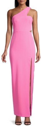 One-Shoulder Cutout Gown