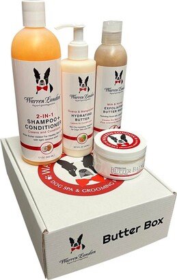 Warren London Butter Box | Dog Grooming Gift Set with Four of Warren London's Famous Butter Products