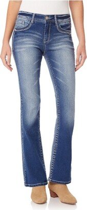 Women' Legendary Bootcut Mid-Rie Inta Stretch Junior Jean (Standard and Plu), Jenna, 13