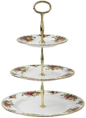 Old Country Roses 3-Tier Cake Stand