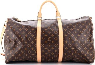 Keepall Bandouliere Bag Monogram Canvas 55