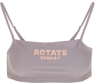 Sunday Logo Print Sports Bra-AA