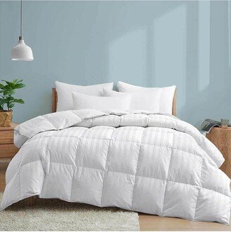 500 Thread Count 100% Cotton All Season White Goose Fiber Comforter