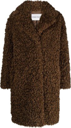 Camille Cocoon faux-shearling coat