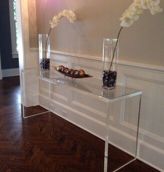 Acrylic Small Console Table - 30 30 8