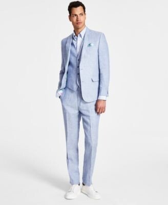 Mens Slim Fit Linen Suit Separates Created For Macys