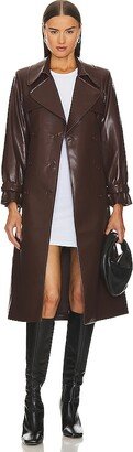 Elicia Faux Leather Trench