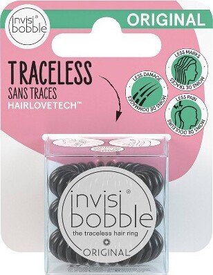 Original True Black Hair Elastic - 3pk