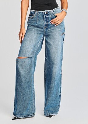 Aston Wide Leg Jean-AB