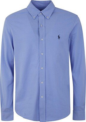 Logo Embroidered Buttoned Shirt-AX