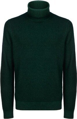 Long Seeved Roll-Neck Knitted Jumper