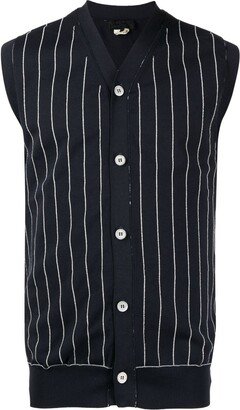 Front Vertical-Striped Vest