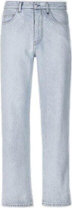 Logo Patch Straight Leg Jeans-AW