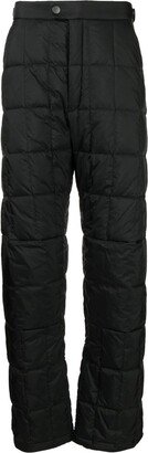 Quilted Two-Pocket Straight Trousers