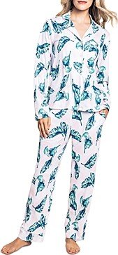 St. Tropez Palms Pima Cotton Pajama Set