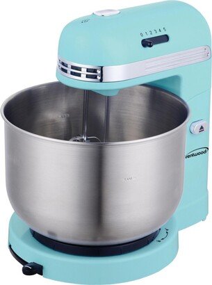 Brentwood 5 Speed Stand Mixer with 3.5 Quart Stainless Steel Mixing Bowl in Blue