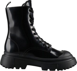 H619 Lace-Up Combat Boots-AB