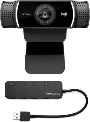 C922 Pro Stream 1080P Webcam With Knox 4-Port Usb 3.0 Hub