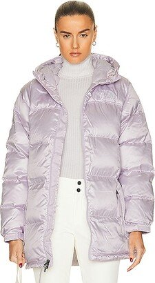 Nuptse Belted Mid Jacket in Lavender