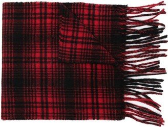 Check-Print Cashmere Scarf