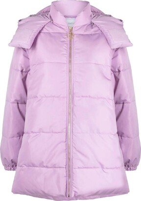 detachable sleeves puffer jacket