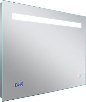 28-in. W Rectangle Aluminum Wall Mount LED Backlit Mirror In Aluminum Color