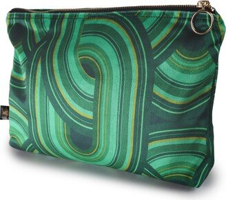 The Curious Department Rebel Knit Malachite Everyday Pouch