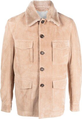 Shearling-Collar Field Jacket