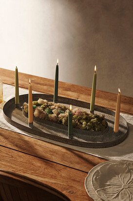 Oval Trough Candlestick Holder