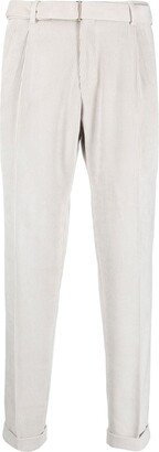 Corduroy Straight-Leg Trousers-AX