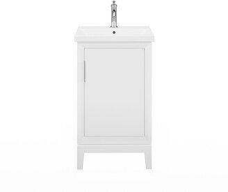 Elsa 20 In. Ceramic Sink Top Vanity with Single Faucet