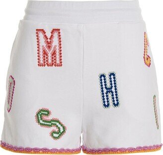 Logo Embroidered Bermuda Shorts-AB