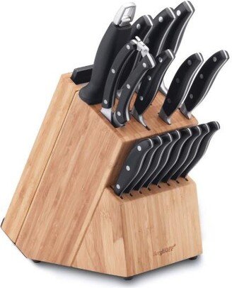 Essentials 20Pc Stainless Steel Cutlery Set with Block