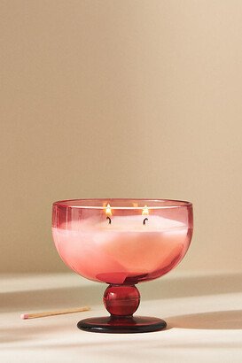 Aura Saffron Rose Glass Candle