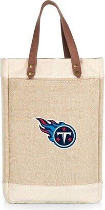 NFL Tennessee Titans Pinot Jute Insulated Wine Bag - Beige