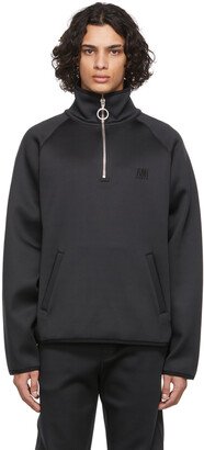 Black Half-Zip Sweatshirt