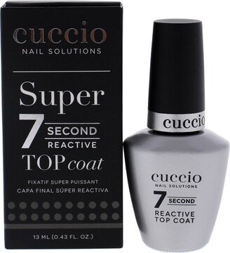 Super 7 Second Reactive Top Coat by Cuccio Colour for Women - 0.43 oz Top Coat