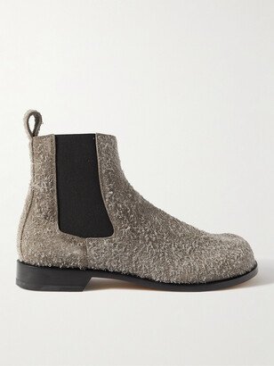 Brushed-Suede Chelsea Boots