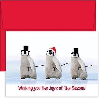 Masterpiece Studios Dancing Penguins Christmas Card Packs- Packs of 18 Cards & Envelopes (850800)